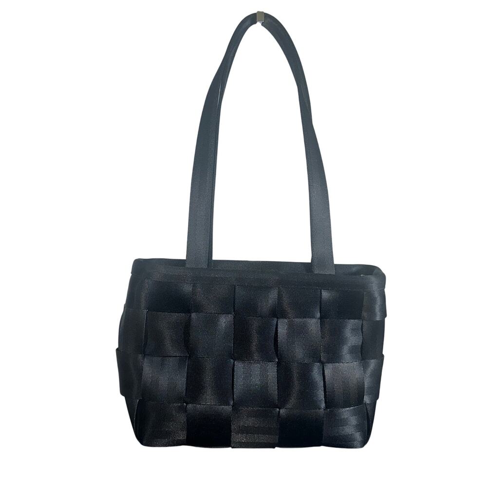Harveys Black Seatbelt Woven Tote Shoulder Bag Durable Eco Style